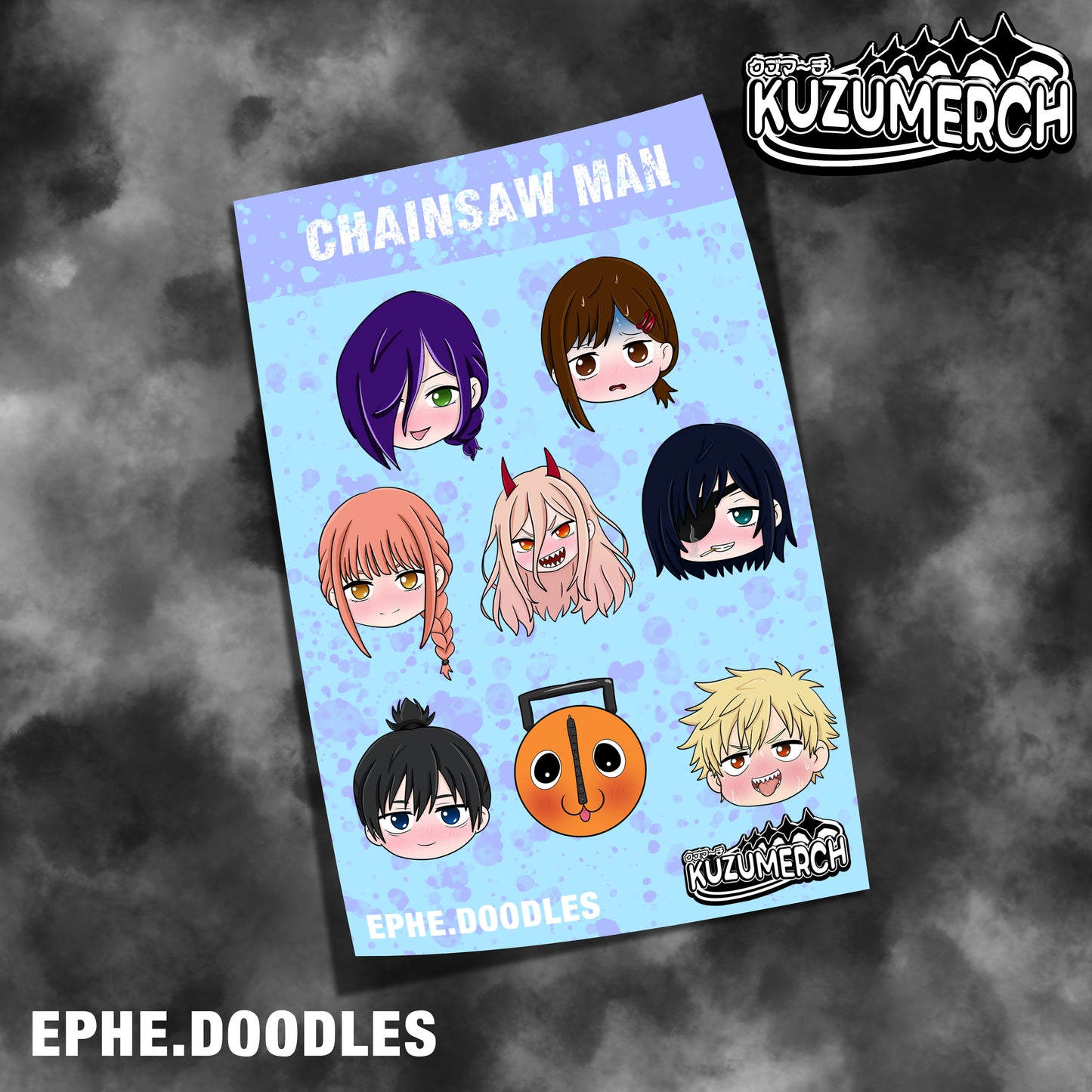 Chibi CSM Sticker Sheet Set 1 (PO)