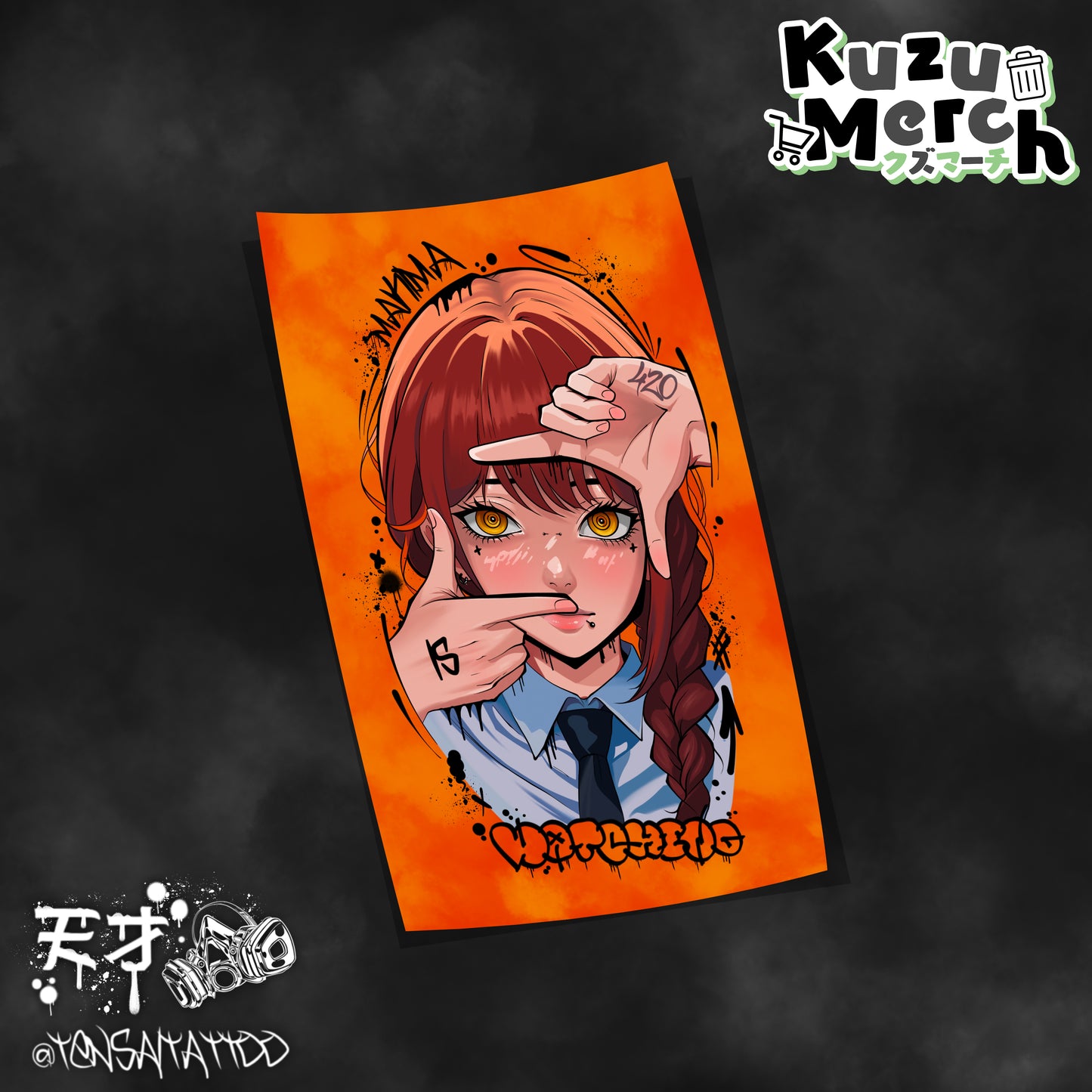 Makima Tattoo Print