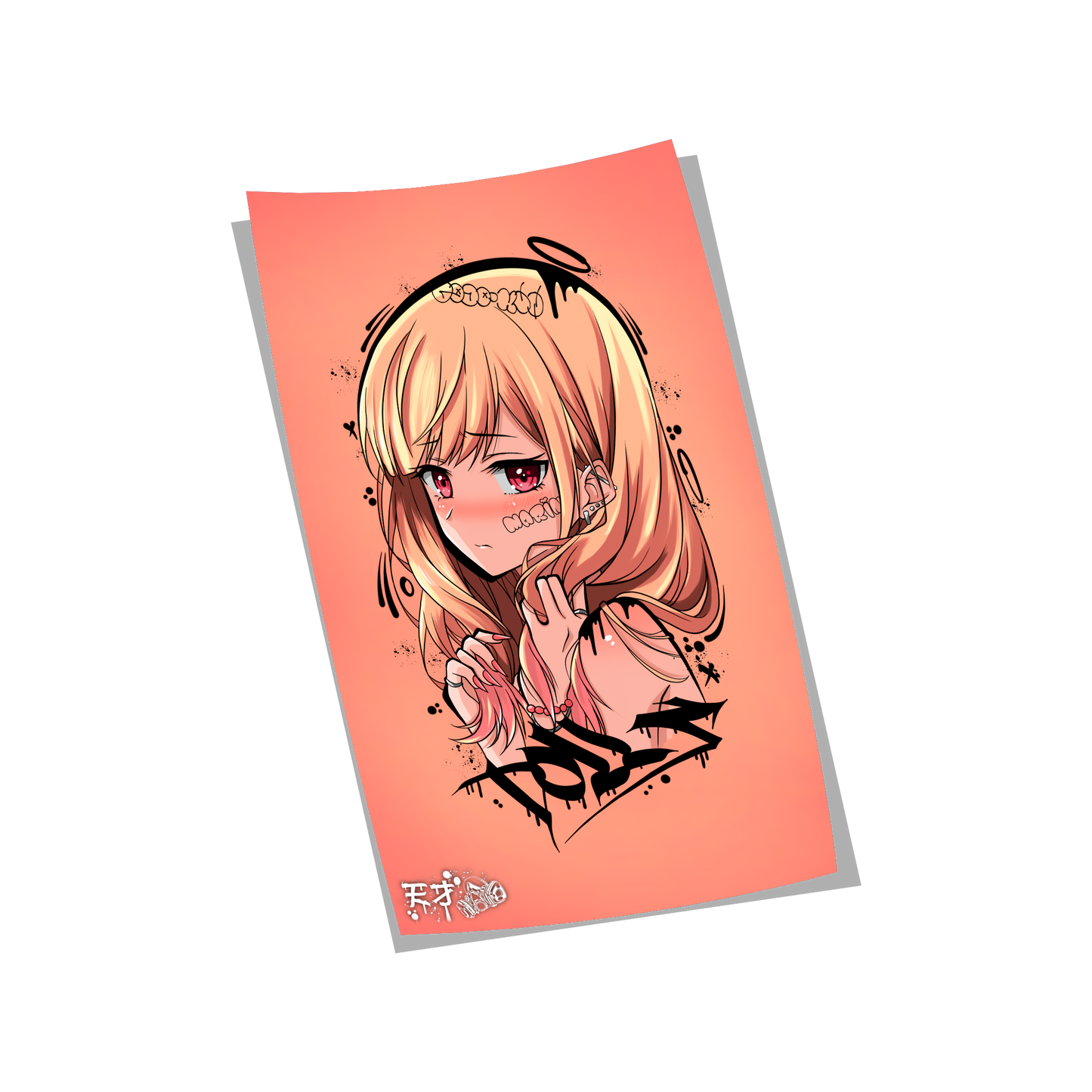 Marin Tattoo Style Print