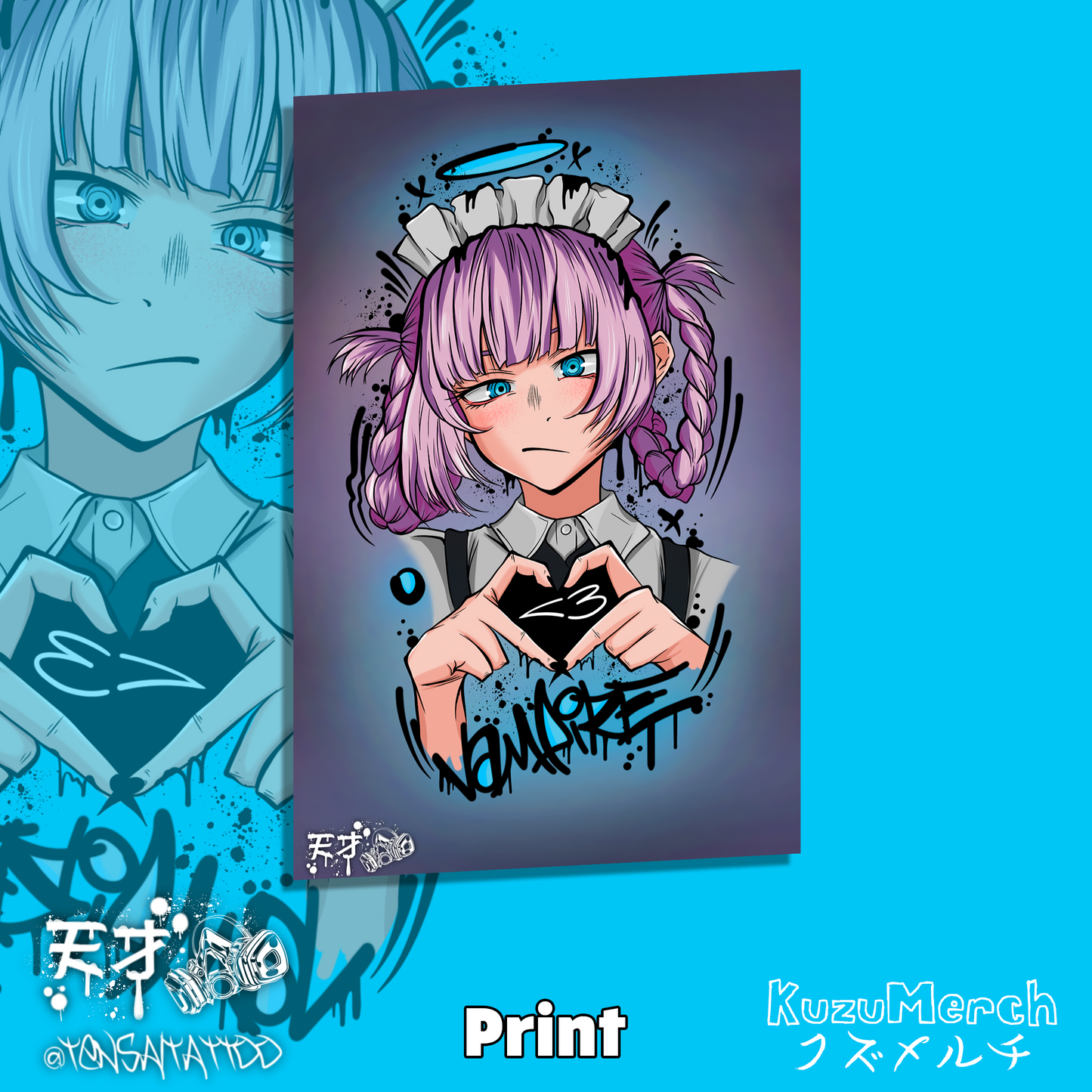 Nazuna Tattoo Style Print