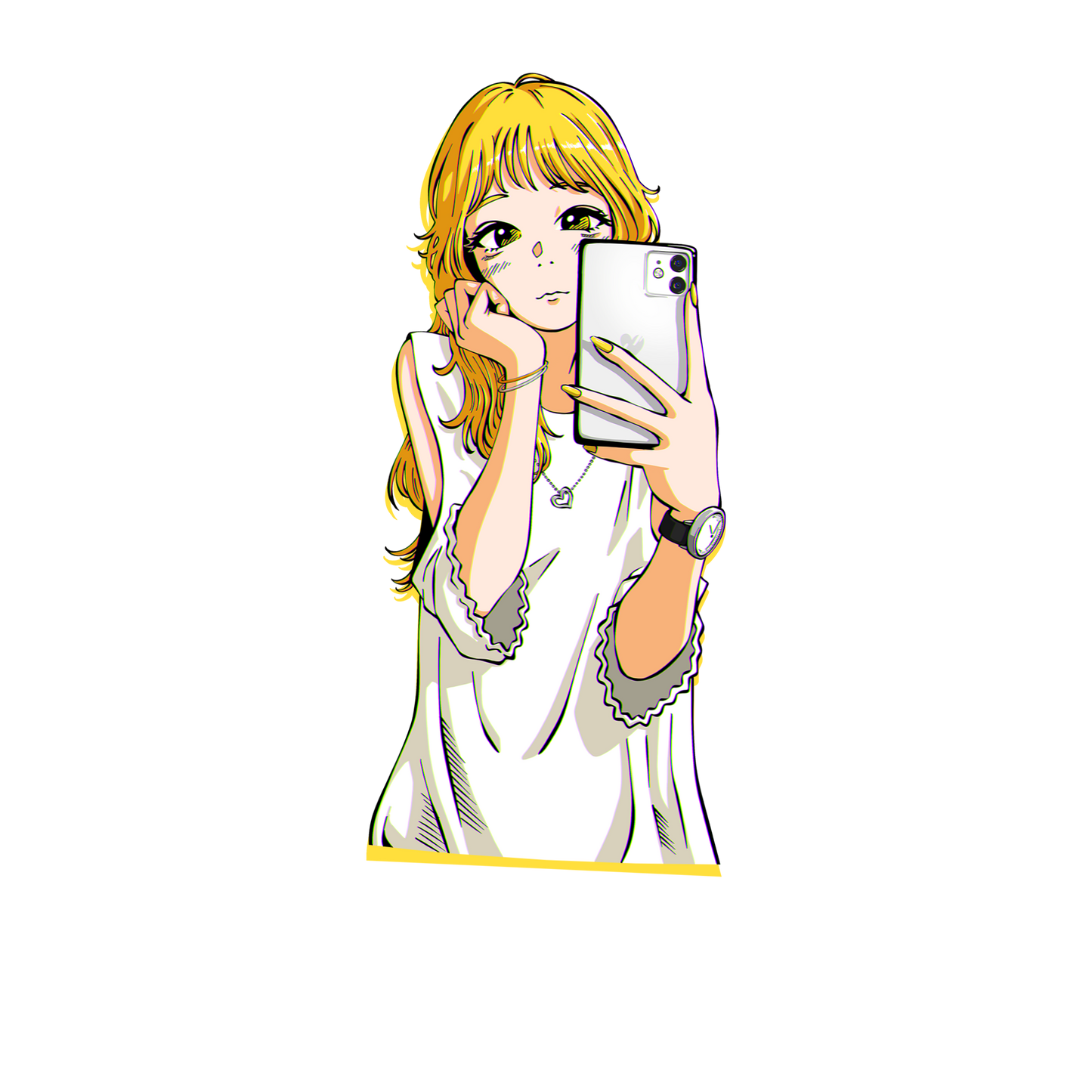 Phone Girl Decal