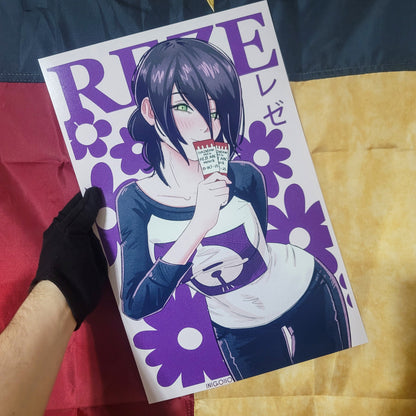 Reze Movie Ticket Print