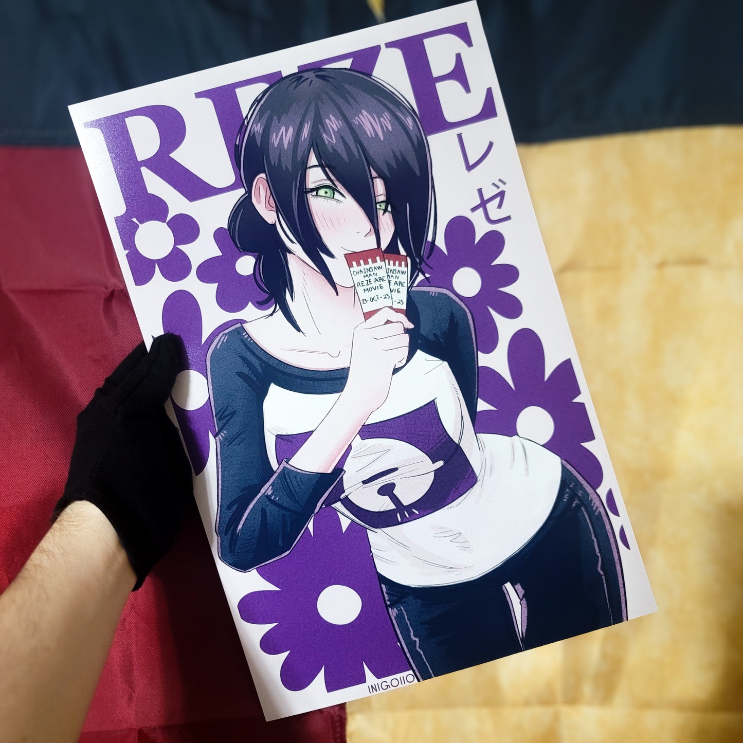 Reze Movie Ticket Print