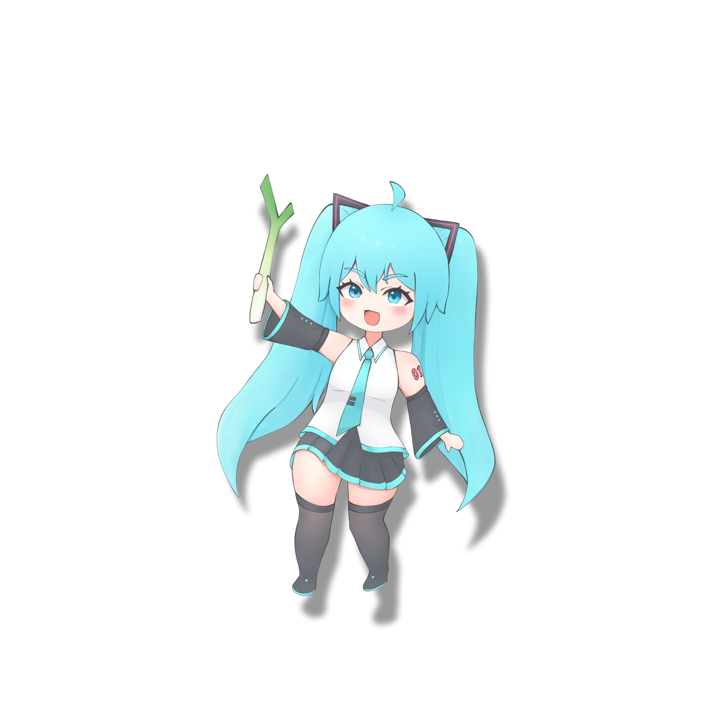 Chibi Miku Decal (PO)