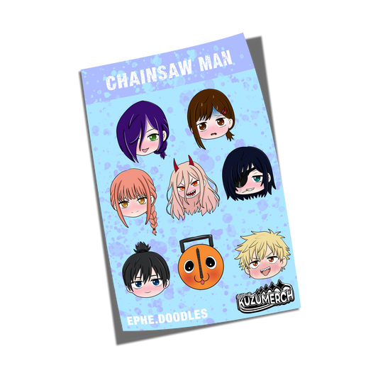 Chibi CSM Sticker Sheet Set 1 (PO)