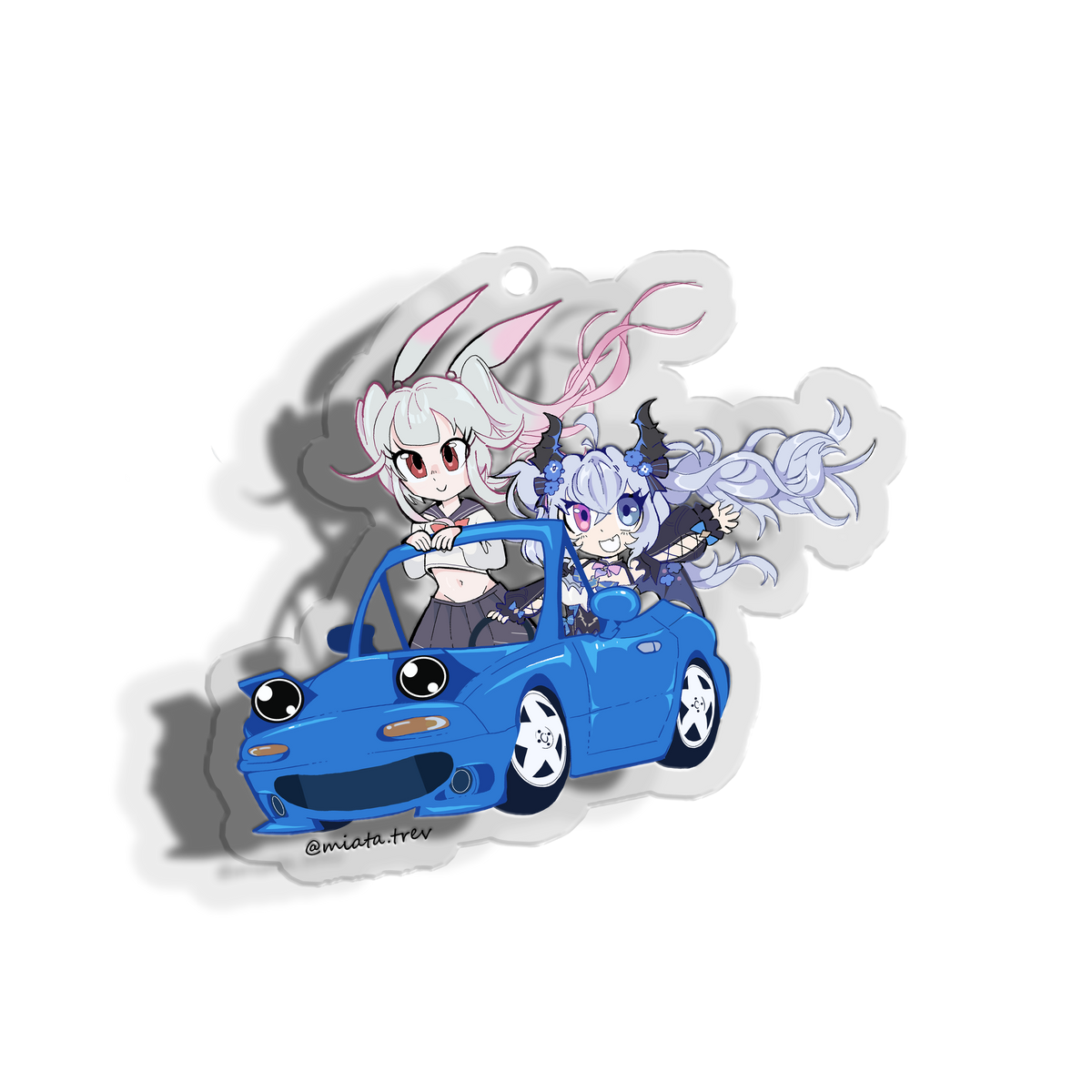 Rina & Lily's Miata Keychain (PO)