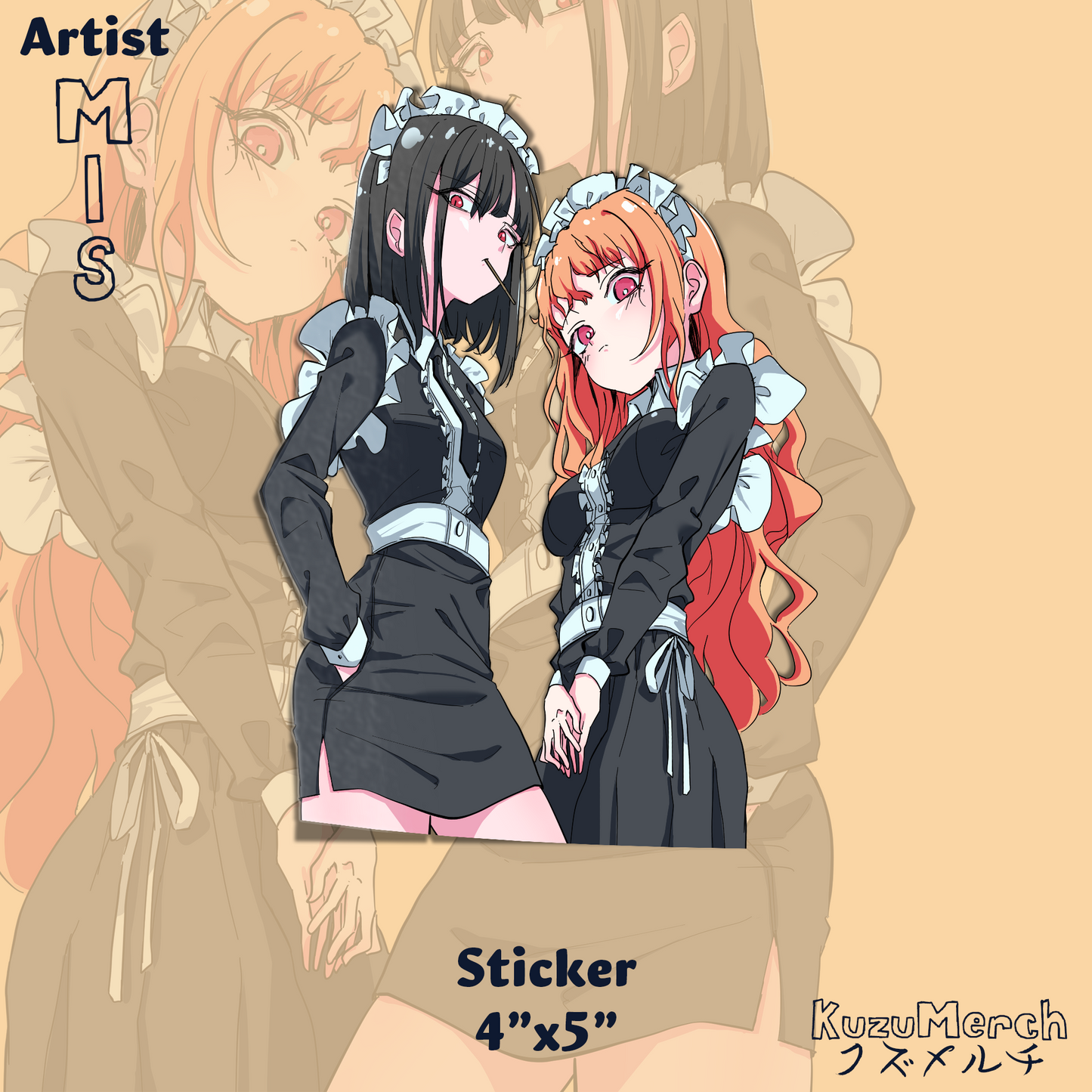 2 Maids Sticker