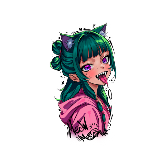 MaoMao Meow Tattoo Decal