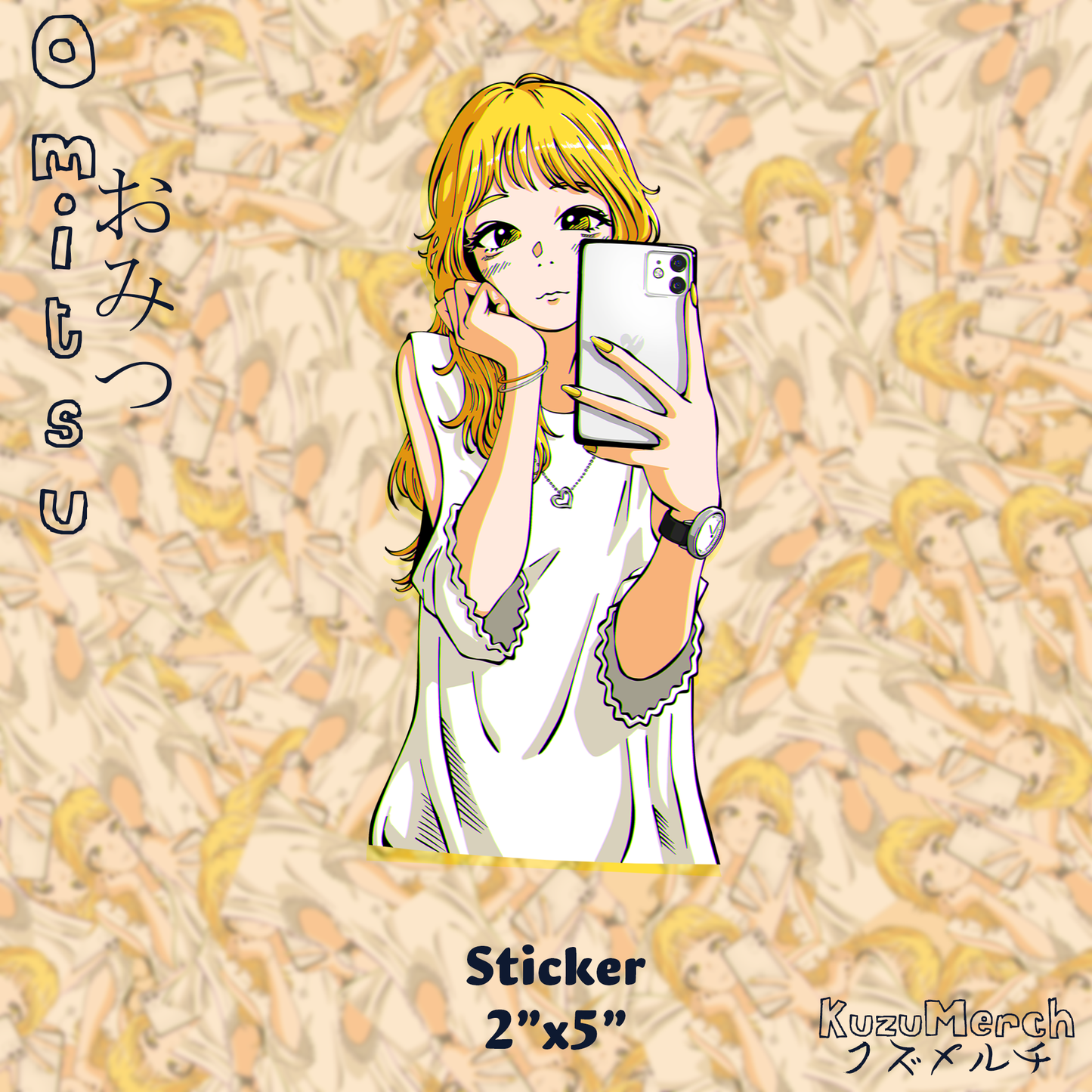 Phone Girl Sticker