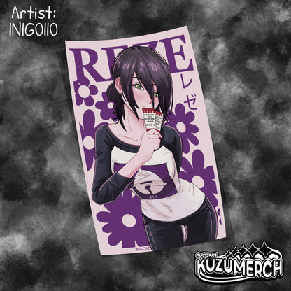 Reze Movie Ticket Print