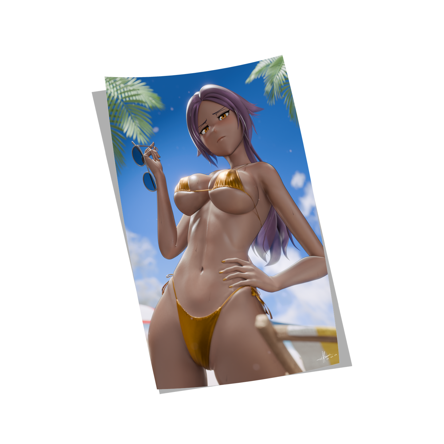 Yoruichi Beach Print